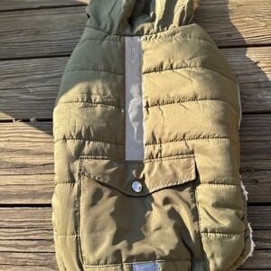 Dog Coat Green Coat Dogs M Sized Dog Sherpa